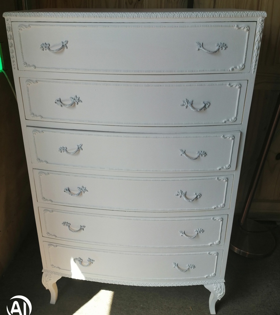 Marie Antoinette Style Six Drawer Chest