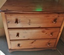PINE THREE DRAWER CHEST