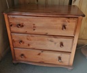 PINE THREE DRAWER CHEST