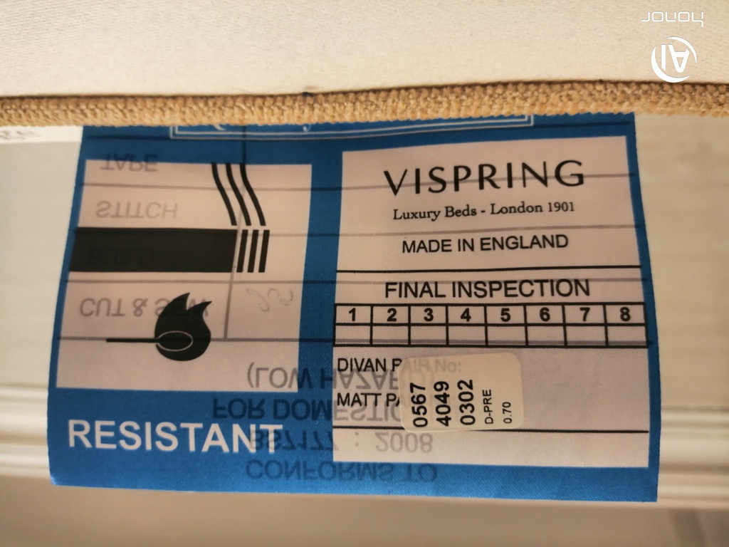 5FT VI-SPRING ‘PRESTIGE’ SPRUNG TOP DIVAN BASE