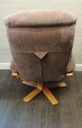 Swivel/Reliner Armchair And Stool Set