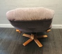 Swivel/Reliner Armchair And Stool Set