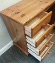 Pine Eight Drawer Dressing Table / Desk