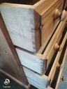 Solid pine five drawer chest