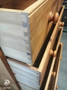Large Solid Pine Five Drawer Chest