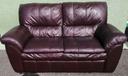 Leather two seater sofa