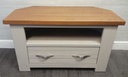 Rustic pine Painted Corner TV Unit