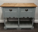 Painted open shelf dresser sideboard