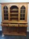 Quality large pine glazed display unit