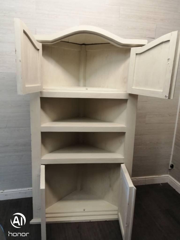 Shabby Chic Painted Mexican Pine Corner Unit