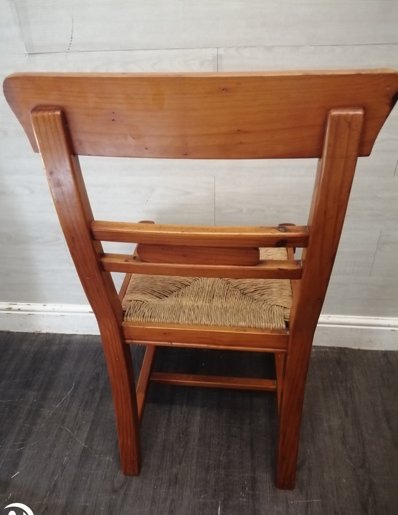 SET OF FOUR BACK DINING CHAIRS