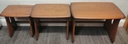 Quality Modern Ercol Nest of Three Tables