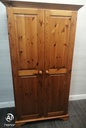 2 Door Solid Pine Wardrobe