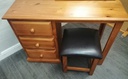 Solid pine dressing table set