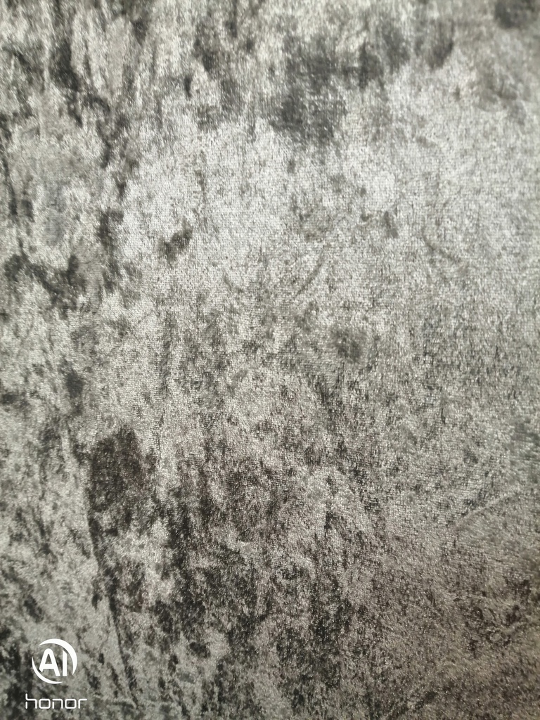 4ft6&quot; Crush Velevet Grey  Ottoman Bed Frame