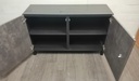 MODERN GREY AND BLACK LOW SIDEBOARD/SIDE UNIT