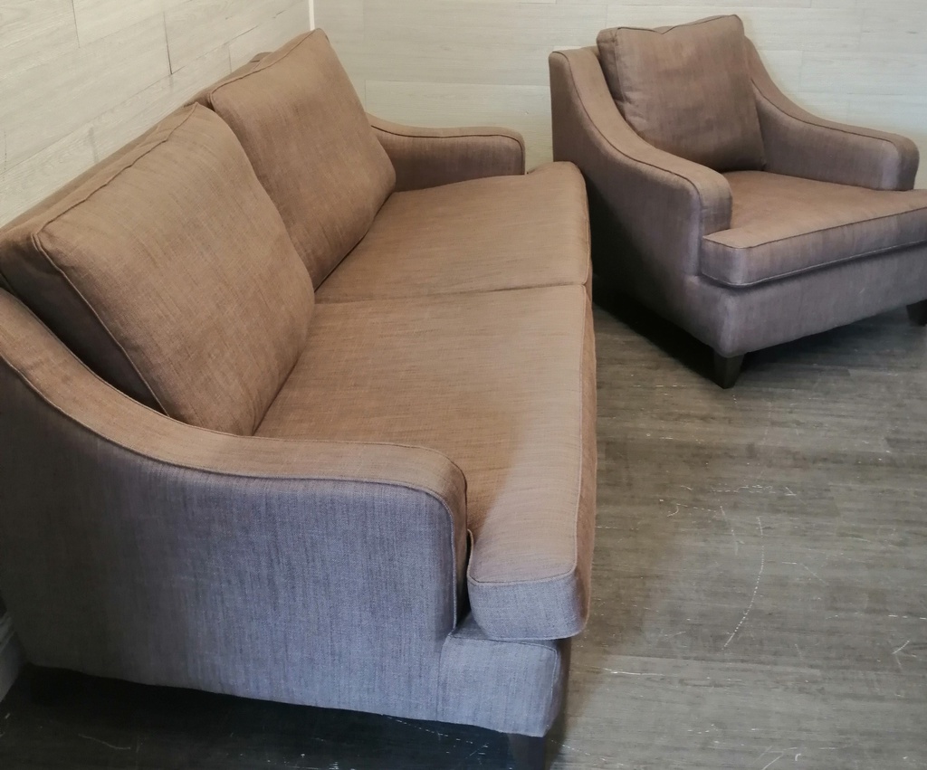 Multi York ‘Long Island’ Sofa Chair &amp; Footstool Set