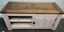 WHITE WASH FIVE DRAWER COFFEE TABLE