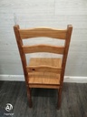 SET OF SIX LADDER BACK DINING CHAIRS