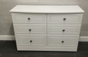 ALSTONS White Six Drawer Chest