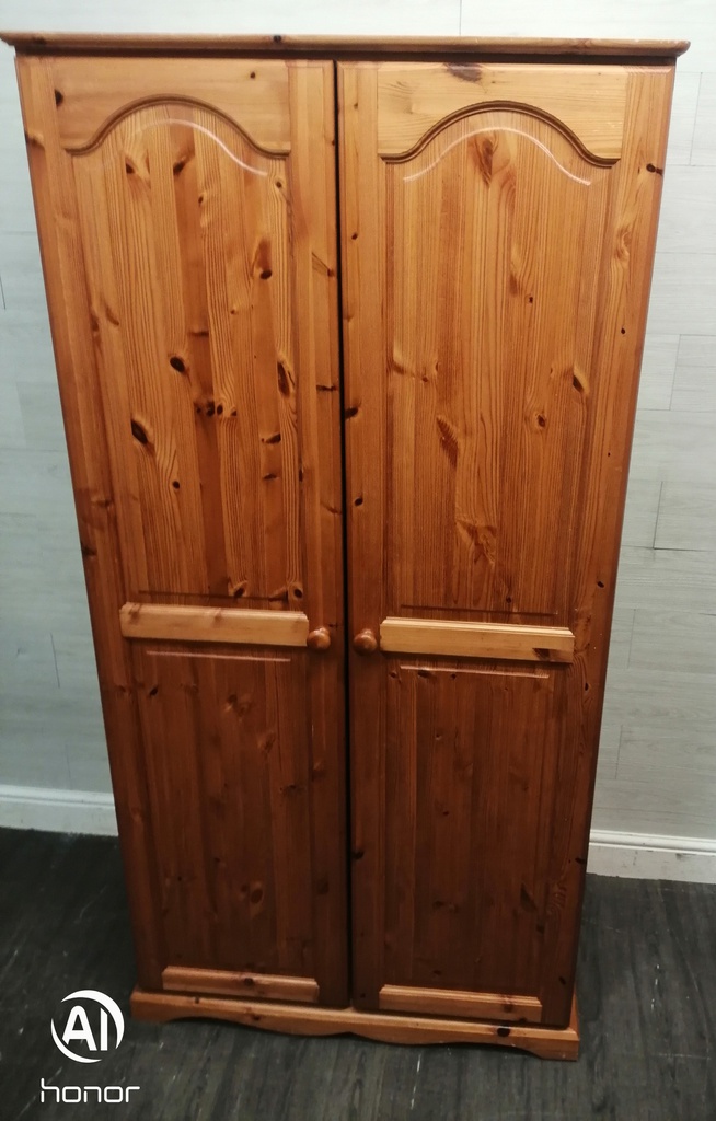SOLID PINE DOUBLE WARDROBE