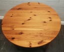 NEAT ROUND PINE TABLE