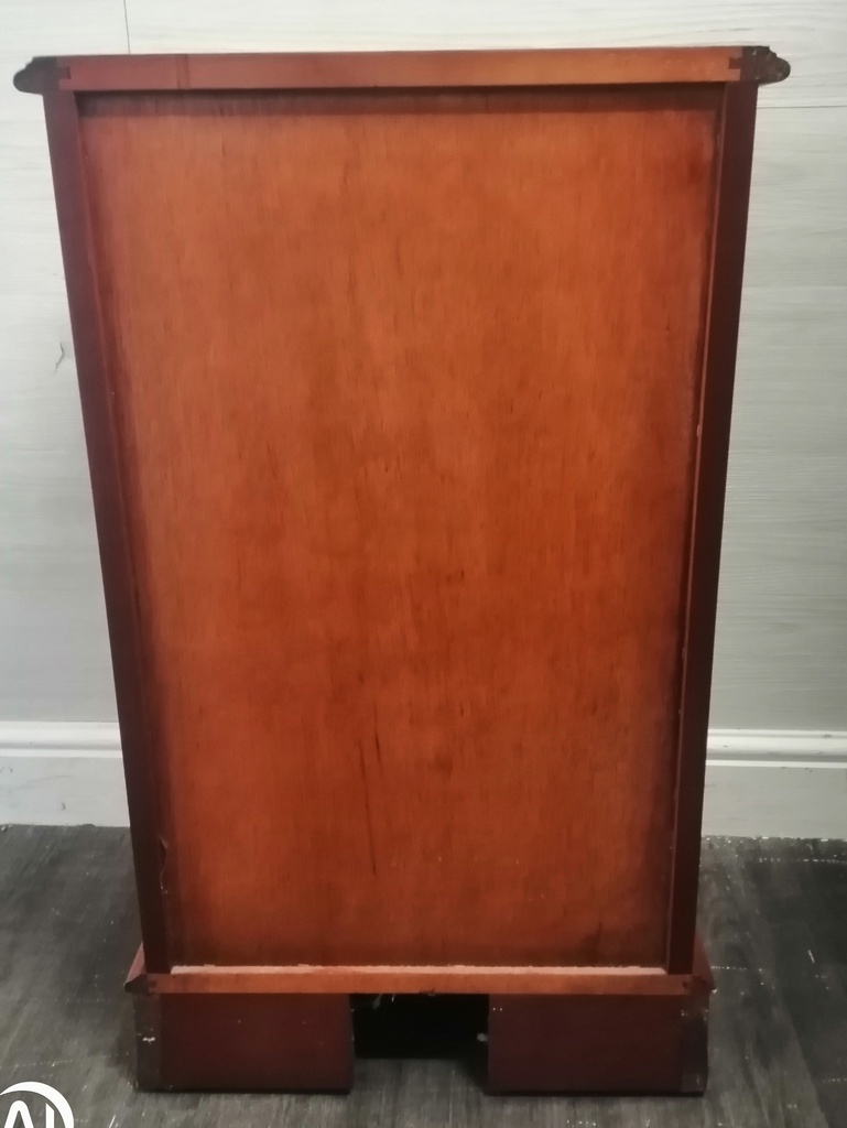 Neat  repro yew side unit/bedside
