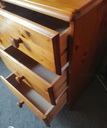Pair of pine bedsides chests