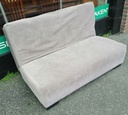 BEIGE FUTON STYLE SOFA BED