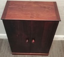 Dark Wood Style CD / DVD Cupboard