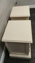 PAIR OF 3 DRAWER OFF WHITE BEDSIDE CHESTS