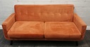 LOVELY MODERN BURNT ORANGE SOFA