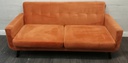 LOVELY MODERN BURNT ORANGE SOFA
