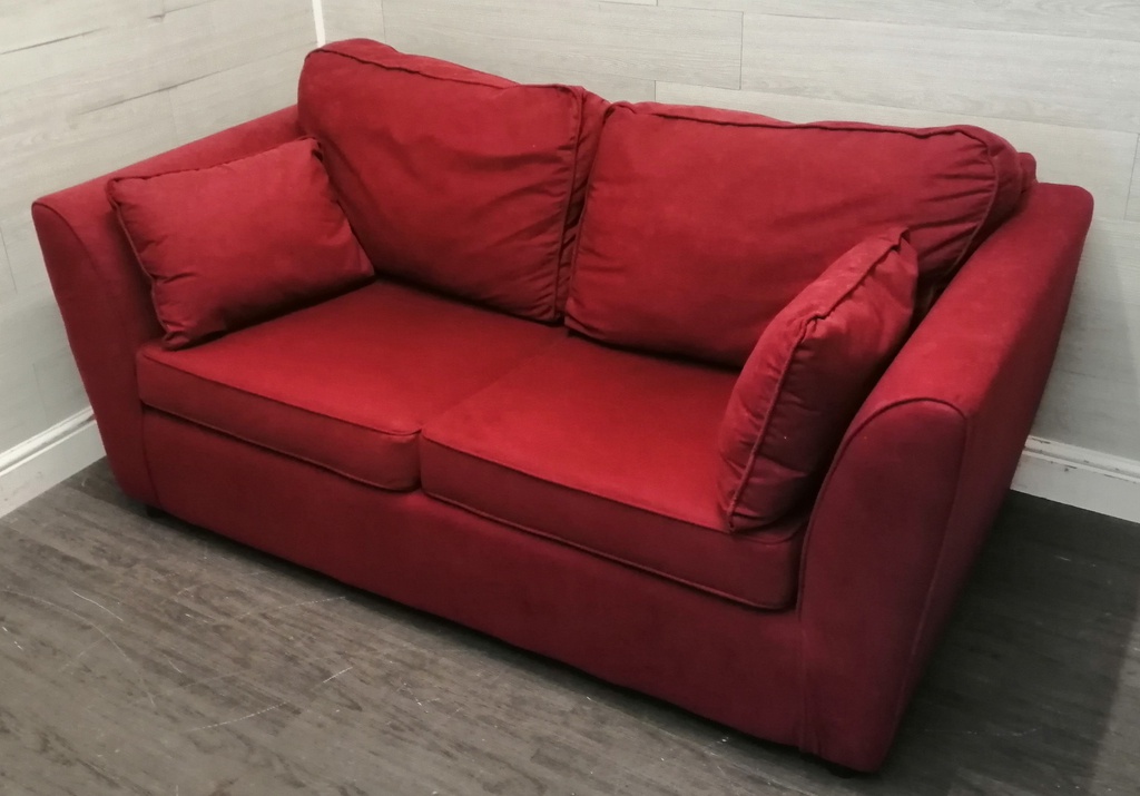 Neat Red Toned Sofa Bed