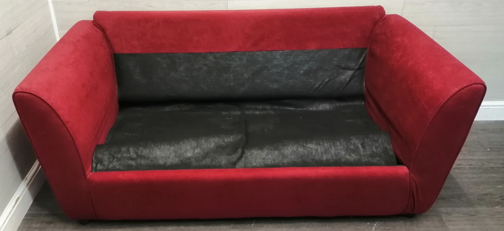 Neat Red Toned Sofa Bed