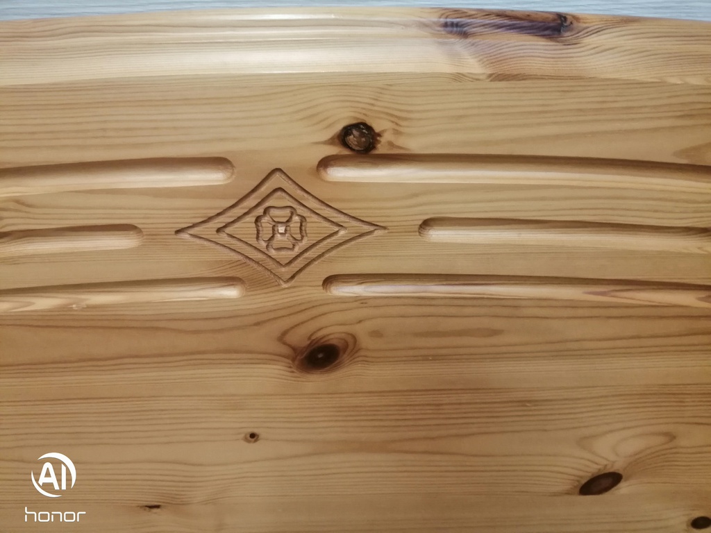 4ft6"Pine Bed Frame with Four Drawers