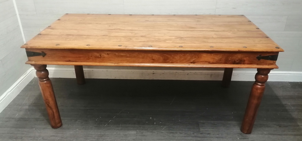 SHEESHAM DINING TABLE &amp; SIX CHAIR SET