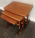 Retro Style Teak Nest of Three Tables