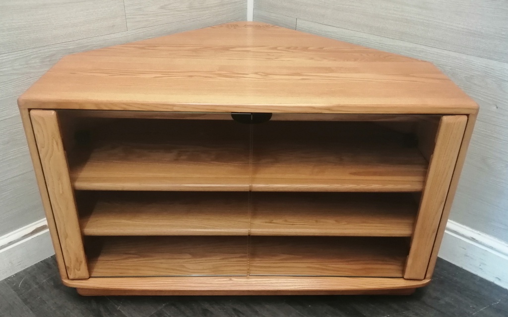 QUALITY MODERN ERCOL WINDSOR TV BENCH/STAND