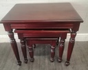 Nest of Three repro mahogany Tables
