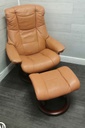 STRESSLESS  Leather Recliner Chair with Footstool