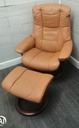 STRESSLESS  Leather Recliner Chair with Footstool