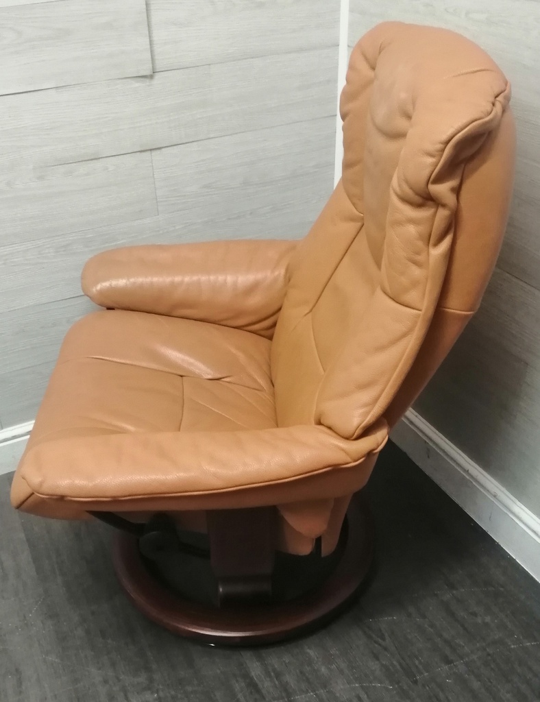 STRESSLESS  Leather Recliner Chair with Footstool