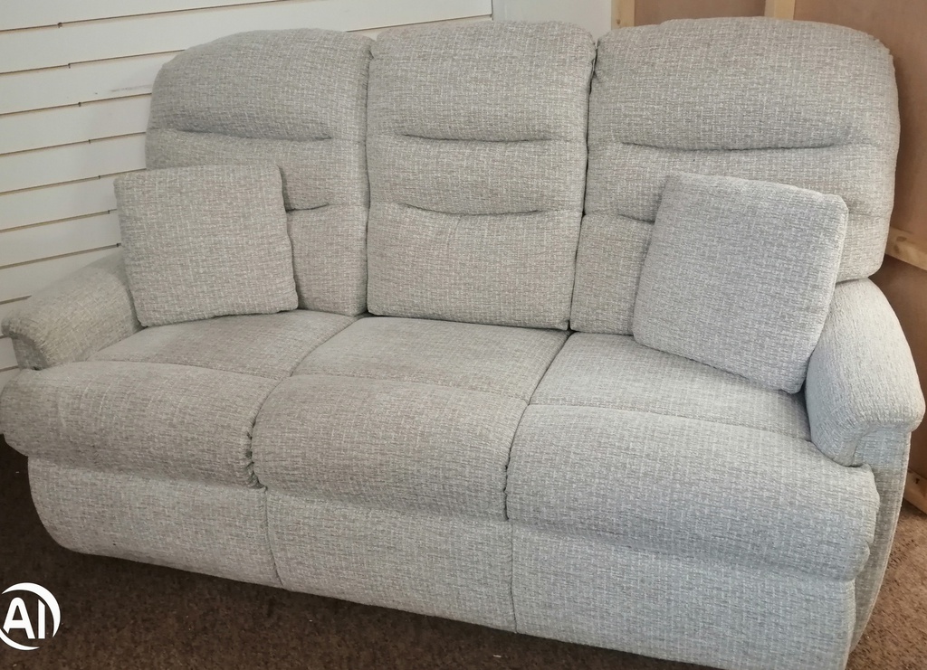 Lovely high back  grey toned sofa