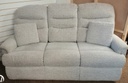 Lovely high back  grey toned sofa