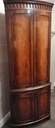 Quality Repro Mahogany Corner Drinks Cabinet