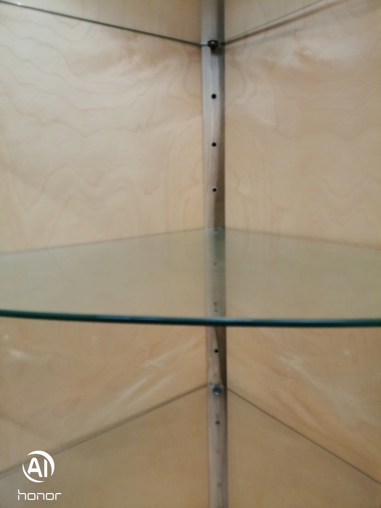 Quality Repro Mahogany Corner Drinks Cabinet