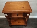 Quality Mexican Pine Side Table with Drawer