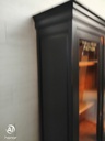 LOVELY PAINTED GLASS DISPLAY BOOKCASE / CABNIT