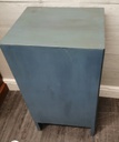 Painted retro four drawer bedside chest / side table